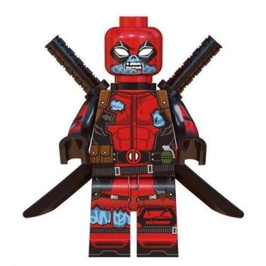 Imagem de Boneco Blocos De Montar Deadpool Zumbie Marvel Terror - Mega Block Toy