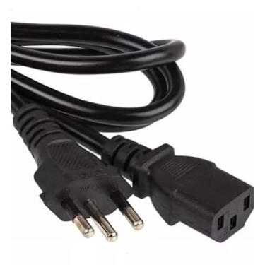 Imagem de Cabo De Força Cpu Atx Computador Pc Monitor 3 Pinos 1.5m Padrão Novo