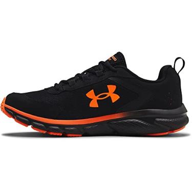 Imagem de Under Armour Charged Assert 9 Tênis de corrida masculino, Preto/Blaze/Laranja, 41