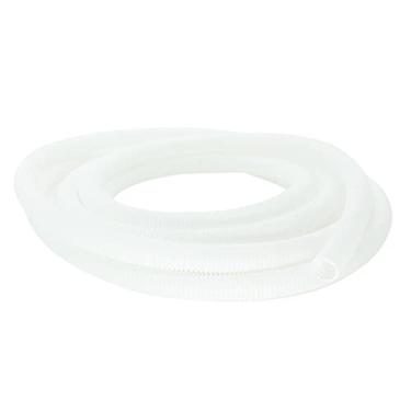 Imagem de Bettomshin 1 peça tubo corrugado conduíte de fio PP tubo de polietileno não dividido mangueira de tubo de fio flexível 23 mm diâmetro interno 28,5 mm diâmetro externo 8 m de comprimento para capa de cabo líquido manga branca