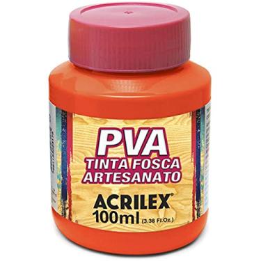 Imagem de Tinta PVA, Acrilex, Laranja, 100 ml