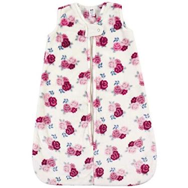 Imagem de Hudson Baby Saco de dormir de pelúcia unissex para bebê, saco, cobertor, floral, 0 a 6 meses
