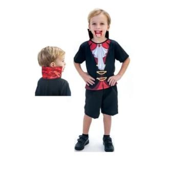 Imagem de Fantasia Infantil Halloween Festas Vampiro Drácula (GG)