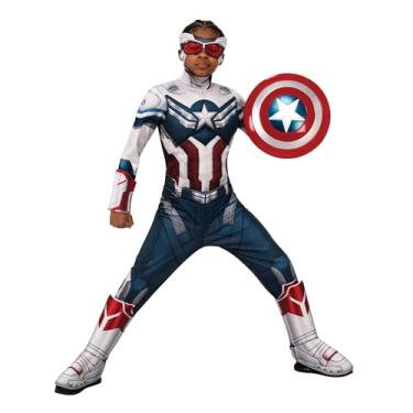 Imagem de Rubie's Boy's Marvel: The Falcon and The Winter Soldier Captain America Deluxe Costume, Large