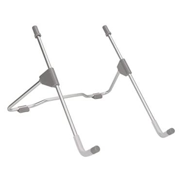 Imagem de Suporte Para Tablet MOUMOUTEN, Suporte Dobrável Em Liga De Alumínio Para Aviação Suporte Multifuncional Para Dissipação De Calor Largura Compatível Para Mesa De Laptop Antiderrapante(PRATA E CINZA)