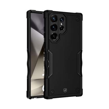 Imagem de Gshield Capa Case Capinha Armorgear com Lateral Antiderrapante e Proteção Anti-impacto para Samsung (Preta, Galaxy S24 Ultra)
