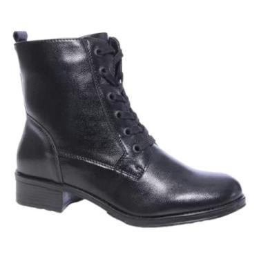 Imagem de Bota Glamour Feminina Mooncity Salto 3cm -Preto