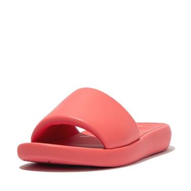 Imagem de FitFlop Sandálias femininas iQushion D-Luxe acolchoadas de couro, Coral rosado, 38