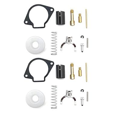 Imagem de Kit de reparo de reconstrução de carburador, válvula de agulha flutuante, jato lento principal para 2 tempos 43CC 47CC 49CC Mini Moto (cor: 2 conjuntos)