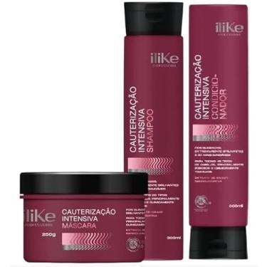 Imagem de iLike Cauterização Intensiva Kit Trio - 3 Produtos Shampoo e Mascara e Condicionador