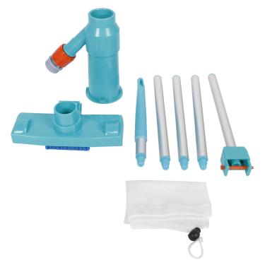 Imagem de Aspirador de pó para piscina, kit de manutenção de piscina portátil com poste de alumínio, limpador subaquático a jato de vácuo para piscinas acima do solo Spa Pond Fountain