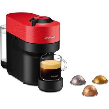 Imagem de Cafeteira Nespresso Vertuo Capsulas Capuccino Vermelho 110v, Vermelho,