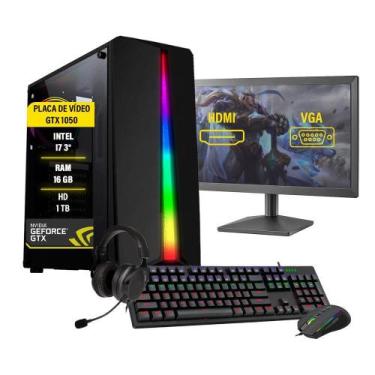 Imagem de Pc Gamer Completo Bravus I7 Gtx 1050 2Gb 16Gb Hd 1Tb Ssd - Amorim Shop
