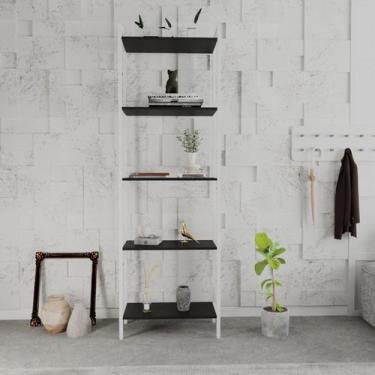 Imagem de Estante para Livros Industrial Aço Multiuso 5 Prateleiras 187cmx60cm A