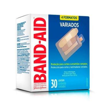 Imagem de Band-Aid Formatos Variados 30 Unidades - Band Aid