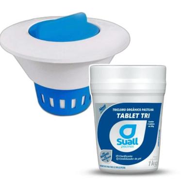 Imagem de Clorador flutuante + 5 pastilhas 200g cloro suall - Montreal