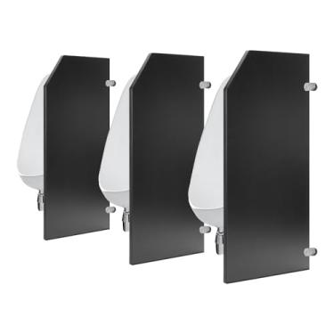 Imagem de Divisória de mictório, divisória de banheiro, divisória de proteção de banheiro, divisória de banheiro de tela de mictório montada na parede para hotéis, escolas, shopping centers, locais públicos, 3