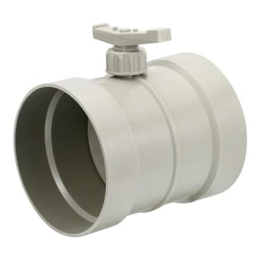 Imagem de TOP-VIGOR Amortecedor manual de volume de duto HVAC de 15 cm, amortecedor de fluxo de ar de ajuste de PP, bloqueador de corrente de ar para sistemas de ventilação de ar