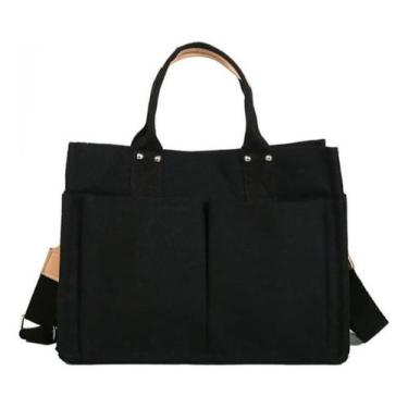 Imagem de Bolsa Sacola Unissex Espaçosa Media Passeio Transversal Luxo - Alwy, P