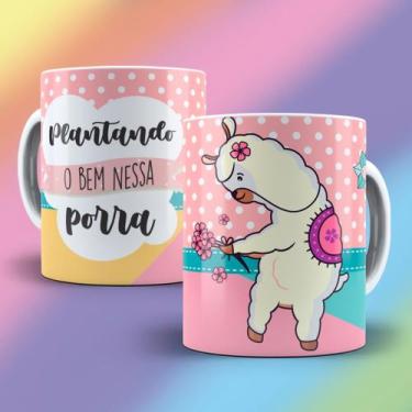 Imagem de Caneca Lhama Irritada Teu Cu Porr@ Caralh@ Diversos Modelos Insulto Ir