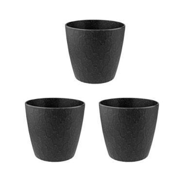Imagem de 3 un Vaso plantas colmeia decorativo flores G Preto - EVO