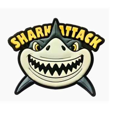 Imagem de Kit 10 Peças aplique Emborrachado Tubarão - RAE, Amarelo