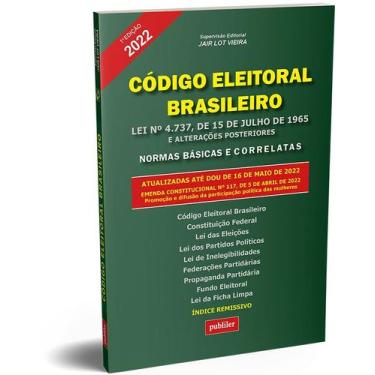 Imagem de Livro - Código Eleitoral Brasileiro 2022