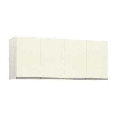 Imagem de Maleiro Casal 4 Portas Plus 165 Cm Crema Com Kashmir - LUCIANE