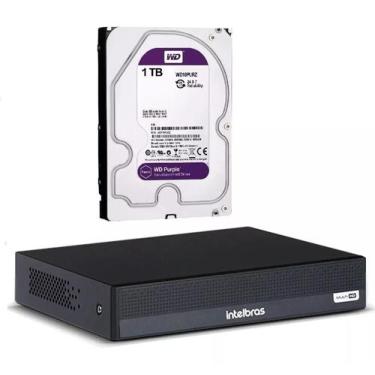 Imagem de Dvr Intelbras 8ch Mhdx 1008c Inteligente C/ Hd 1tb Wd Purple