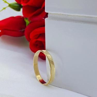Imagem de Aliança noivado e casamento ouro 18k 750 033e 1.0 3mm garantia permane