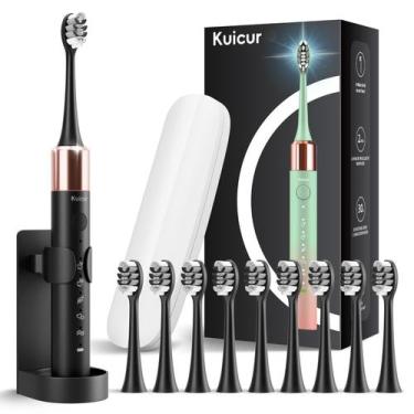 Imagem de Escova de Dentes Elétrica Kuicur Sonic - Para Adultos e Crianças