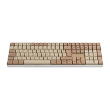 Imagem de Teclado Mecanico Aigo GD108 Milky Brown | Wireless | Switch Azul | Bege | GD108-MB-BL