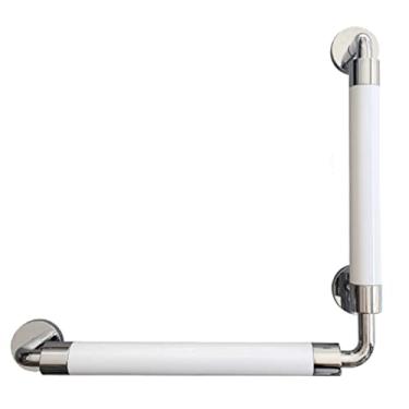 Imagem de Compacto Trilhos de segurança para toalete Suporte de parede Balanço de segurança para banheiro Corrimão sem barreiras Barra de apoio para deficientes físicos Estrutura de suporte