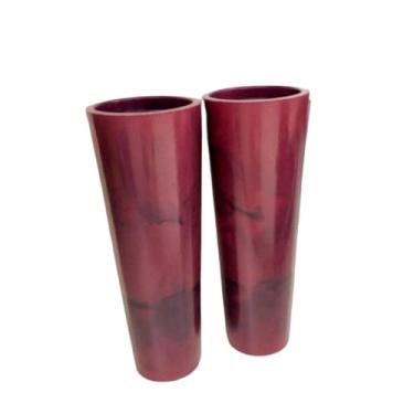 Imagem de Kit 2 Vasos para plantas Cone em Polietileno(Vinho)