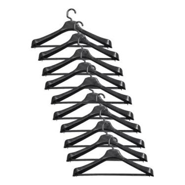 Imagem de Kit 10 Cabides para Terno, Vestido, Paletó, Blazer Social – Resistente e Sofisticado