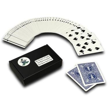 Imagem de Ted's Sterling Magic Bicycle One Way Force Deck Trick Kit with Bonus Short Cards, Blue Back Spades (Seven)