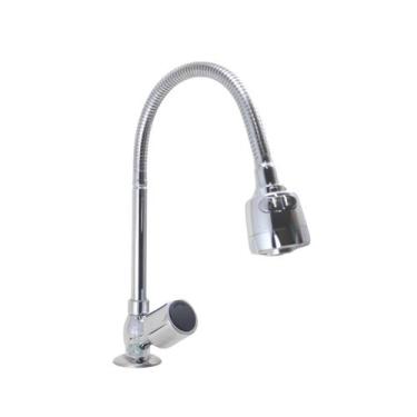 Imagem de Torneira Gourmet Metal Inox Pia Cozinha Bancada Luxo C39 - Reino das T