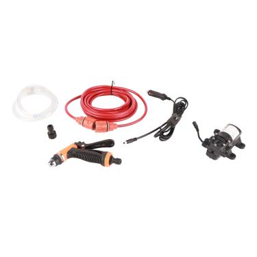 Imagem de Máquina de Lavar Carro Elétrica de Alta Pressão 12V Kit de Lavagem Com Gatilho de Bomba de água Com Alívio de Pressão e Dispositivo de Circuito de Transbordamento, Fios Grossos,