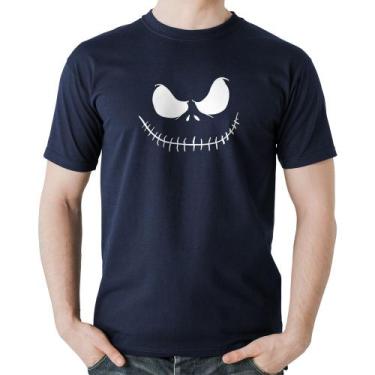 Imagem de Camiseta Algodão Scare Face - Foca na Moda, Marinho, GG