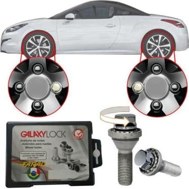 Imagem de Trava Antifurto Anti Roubo de Roda Parafuso Porca Farad Galaxylock Peu