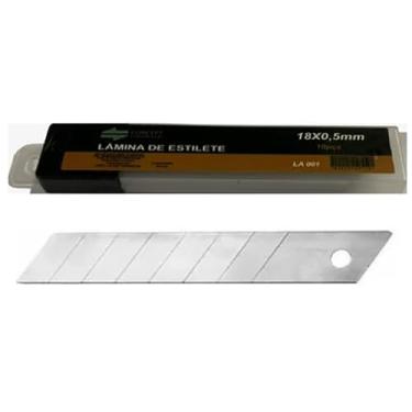 Imagem de Kit com 100 Lâminas de Estilete 18x0,5mm – Precisão e Durabilidade para Cortes Profissionais e Domésticos! Aço Carbono Resistente, Versatilidade e Economia para Artesanato, Embalagens e Reparos.