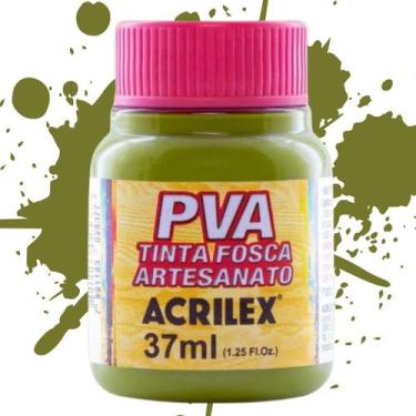 Imagem de Tinta PVA Fosca para Artesanato Acrilex Cores Frias 37ml - 03240, VERD