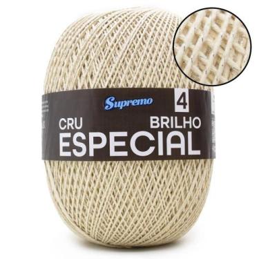 Imagem de Barbante Supremo Cru Especial Brilho Prata nº 04 - 1150 Metros