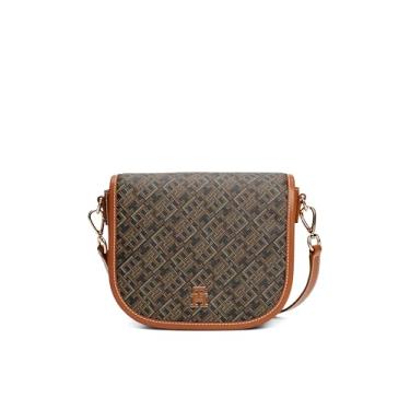 Imagem de Tommy Hilfiger Bolsa feminina de couro monopoly, preta, Preto, One Size