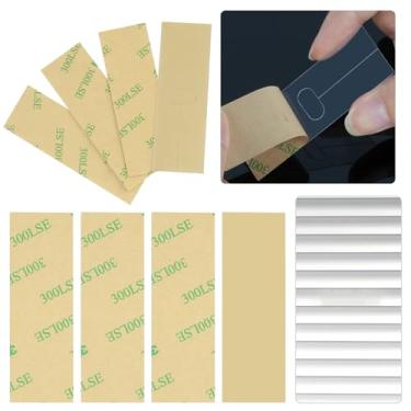 Imagem de 8 abas verticais de reparo de persianas, kit de reparo de persianas horizontais para lâminas e peças de substituição, 4 com furos para cordas, 4 sem (1 pol.)