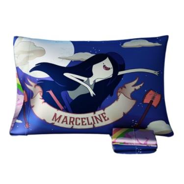 Imagem de Adventure Time Marceline Princesa Bubblegum Beleza Sedosa Cetim Padrão Reversível 50 x 76 cm para Cabelo e Pele, (Produto Oficialmente Licenciado) por Franco Collectibles