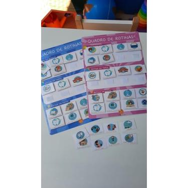 Imagem de Quadro de Rotinas Diárias (Rosa)