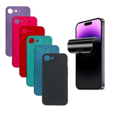 Imagem de Capinha + Pel. Hidrogel Privativa Compativel Para iPhone 16e - DB, Pre