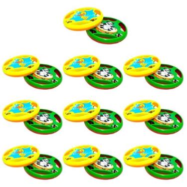 Imagem de Kit 20 Pandeirola Infantil Pandeirinho De Brinquedo Plástico Colorido 