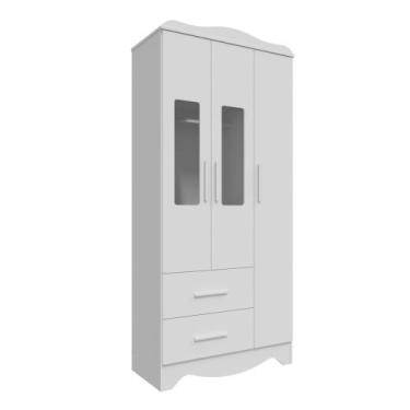 Imagem de Armario Infantil 3 Portas 2 Gavetas Clara - Moveis Peroba - Peroba Móv